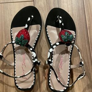 Betsey Johnson Strawberry Sandals